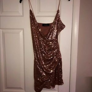 Pink Glitter Party Dress